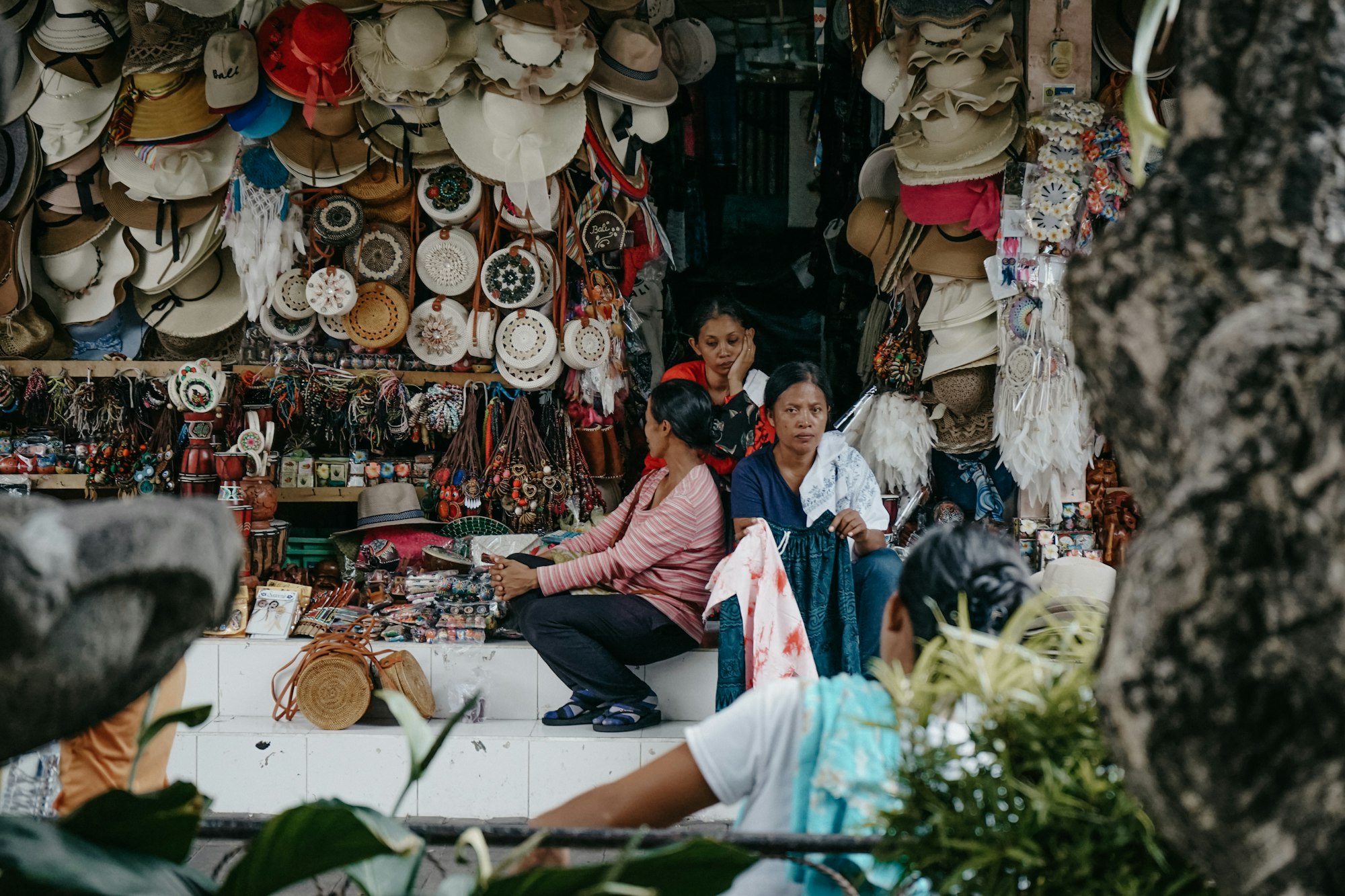 A colourful Bali market